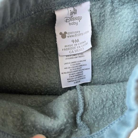 Disney Baby Mickey Mouse Sweatshirt & Jogger Pants Set Gray 9M Infant Boys Girls - Picture 2 of 11